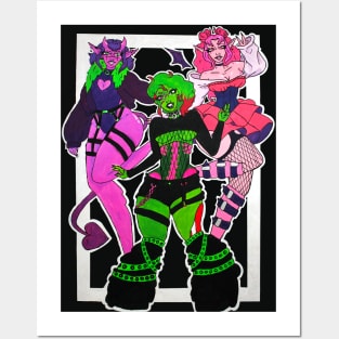 Monster Girl Trio Posters and Art